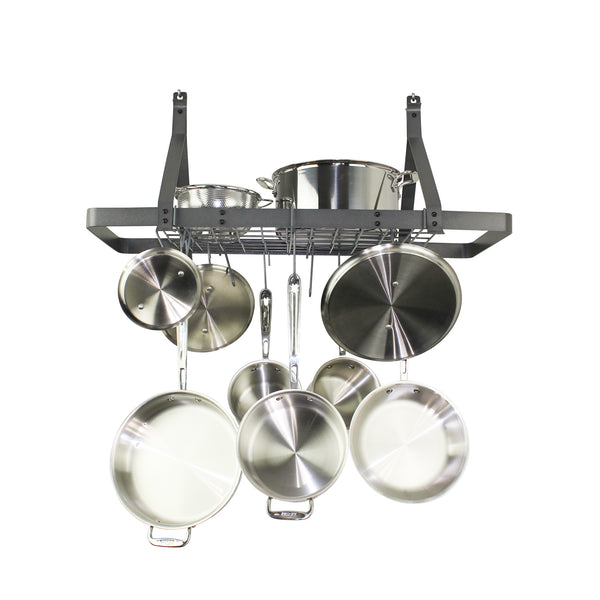 Rack It Up Rectangle Ceiling Rack w/12 Hooks - Enclume Design Products