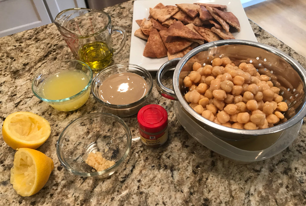 Homemade Hummus and Pita Chips