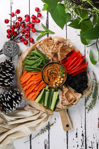 Holiday Veggie Dip Platter | Easy and Healthy Recipes