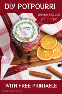 Are you ready to make mason jar gifts?  We are sharing our Stove Top Potpourri