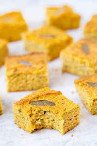 An amazing recipe for vegan gluten-free cornbread that uses butternut squash and sage for a fun flavor