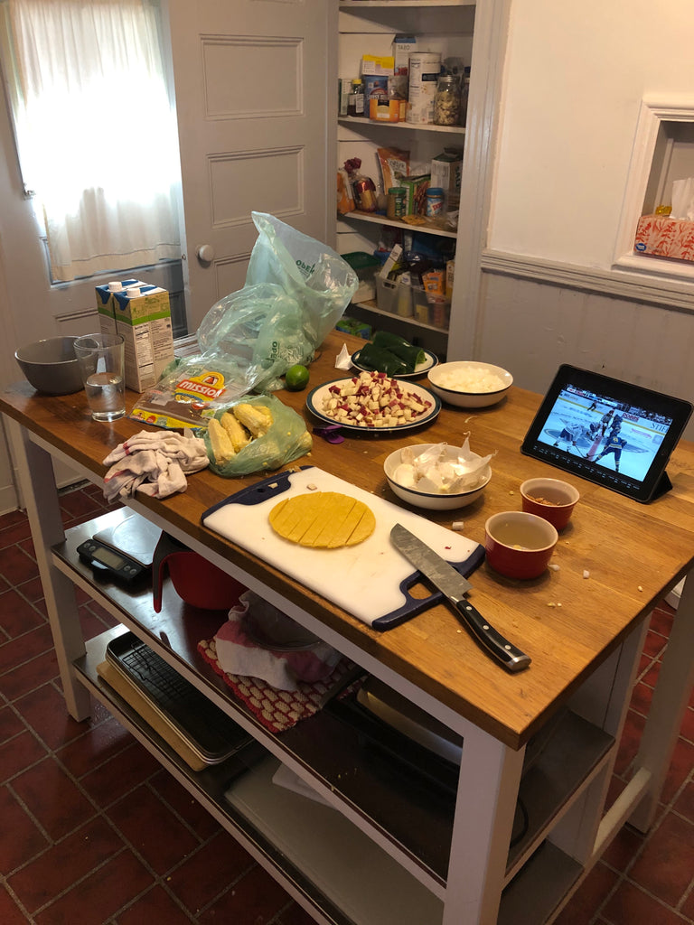 Dish 16: Roasted Corn and Poblano Chowder