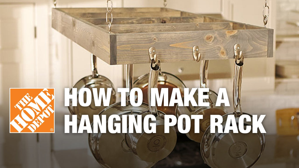 Learn the steps to take when developing a hanging pot rack for your kitchen