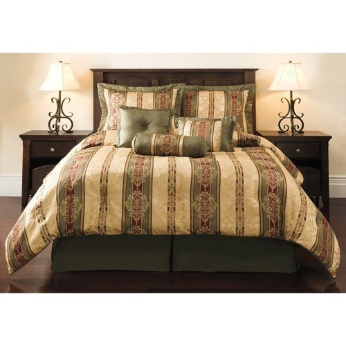 Comfort Green And Gold Bedding