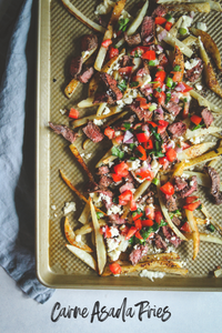 This carne asada fries recipe is such a great party food (or one pan dinner), you’ll never even know they’re healthy! The carne asada fries are loaded steak fries taken to the next level, and are an easy and delicious meal everyone will love! Fries...