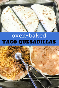 Easy and fast! Oven-Baked Taco Quesadillas are a ground beef favorite for week-night meals at our house