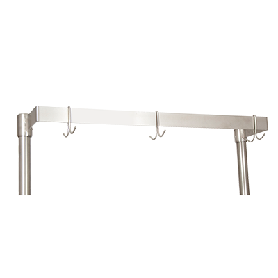 BK Resources Pot Rack 50(h) x 36(w) x 0(d), Stainless Steel