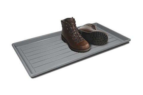 Storex Boot and Shoe Household Utility Tray, Grey (00801U01C)