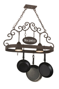 34"L Bon Appetit 2 LT Pot Rack Model 166218