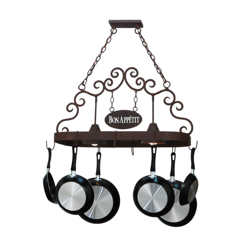 34"L Bon Appetit 2 LT Pot Rack Model 115648