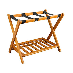 Casual Home Shelf- Honey Oak Luggage Rack