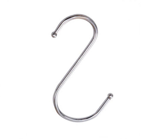 Giantstar 24 Pack Stainless S Hooks Kitchen Pot Pan Hanger Clothes Storage Rack Size:Large (24pcs/L)