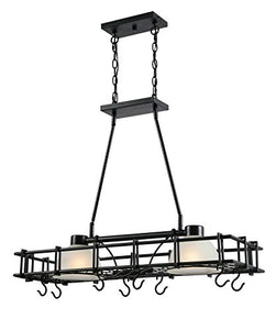 Kenroy Home Holder Pot Rack, Blacked Oil Rubbed Bronze