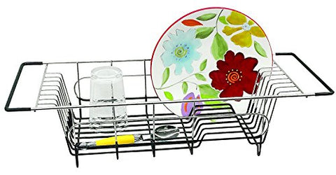 Better Houseware # 1484.8 Over Sink dish drainer, 19.25 x 8.25 x 4.5", Stainless Steel