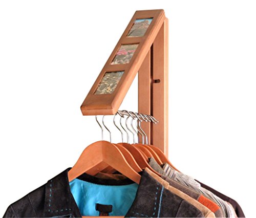 InstaHANGER Picture Perfect Closet Organizer, The Original Folding Drying Rack, Wall Mount