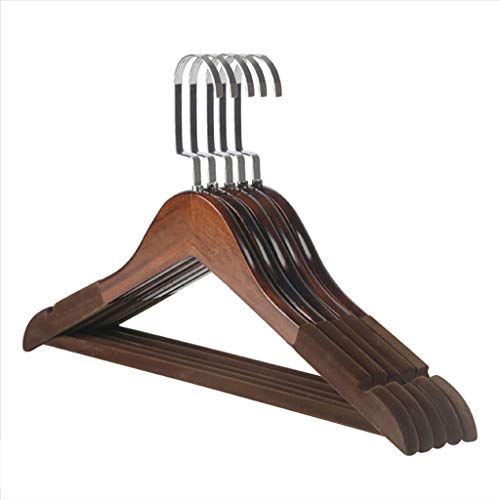 CGF-Drying Racks Hanger Wood Solid Pants Rack for Suit Skirt Jacket Size (38x23x1.2) cm A Pack of 10 Womens