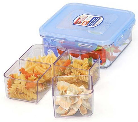 Lock & Lock LBF823C Bisfree Rectangle Container 870ml w/ Divider (x1)