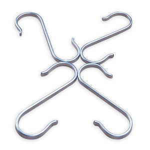 Giantstar 10-Pack Genuine Solid 304 Stainless Steel S Hooks Kitchen Pot Pan Hanger Clothes Storage Rack Size:Small (S)