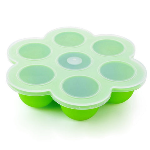 Mingou Upgraded Silicone Egg Bites Molds, Baby Food Freezer Tray with Clip-on Lid for Instant Pot Accessories - Fits 5,6,8 qt Pressure Cooker, Reusable Storage Container