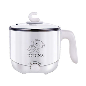 DCIGNA Electric Hot Pot, Noodles Cooker, 1.5L Stainless Steel Hot Pot - Perfect for Ramen, Egg, Pasta, Dumpling, Soup, Porridge, Oatmeal