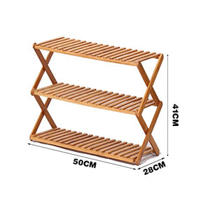 DW&HX Shoe Racks and Organizers,[shoebox] Home Folding Shoe Racks [Multilayer] Shoe Rack [dust-Proof] [housing] Wood Shoe Racks for entryway-B 50x41cm(20x16inch)