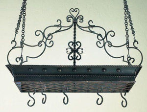 Twisted Iron Pot Rack