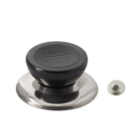 PZRT Universal Pot Lid Cover Knob Handle,Stainless Steel Base Circular 5.3cm x 7cm Dia - Kitchen Cookware Replacement Pan Pot Handgrip Lid Knob Cap