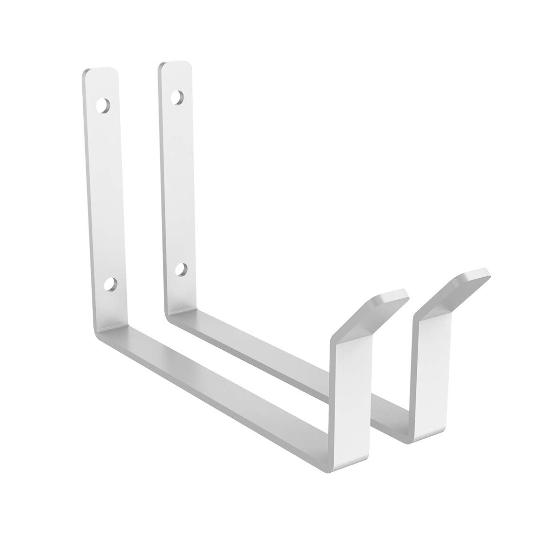 FLEXIMOUNTS Add-On Storage Hook Accessory for Ceiling Rack, 2-Pack (Utility Hook x 2, White)