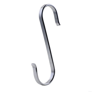 TITECOUGO 1 PCS Quality 304 Stainless Steel Universal S Shaped Hanging Hooks Kitchen Spoon Pan Pot Hanging Hooks Hangers Multiple Uses (M-Model 2)