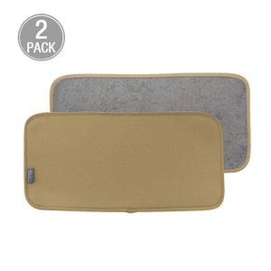 Y.VN 9 by 18-Inch Microfiber Dish Drying Mat -2 pack, Beige