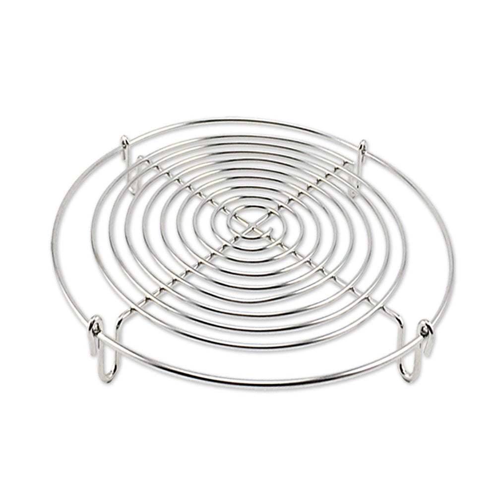 Round Steamer Rack and Cooling Rack,Wire Steamer Kettle Rack Holder Fit For All Pots Pans Up,Stainless Steel For Cooking 5-Inches (1)