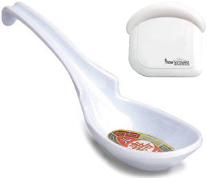 Hook Ladle Soup Spoon with Pan Scraper (Longevity 6-Pack)