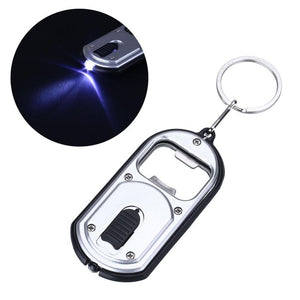 Keychain Flashlight 5 Pack Mini Flashlight Mini Ring Light LED Flashlight Torch Keychain With Outdoor Mini Wine Bottle Opener Key Ring Chain 3 in 1 Keyring Pendant for Household Hiking Survival