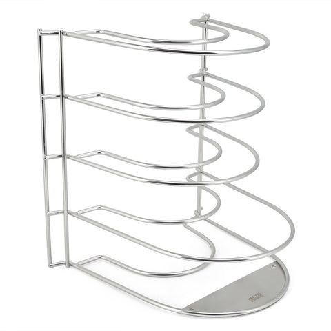 EZOWare Stainless Steel Kitchen Counter and Cabinet Pan Organizer Shelf Rack - 4 Tier