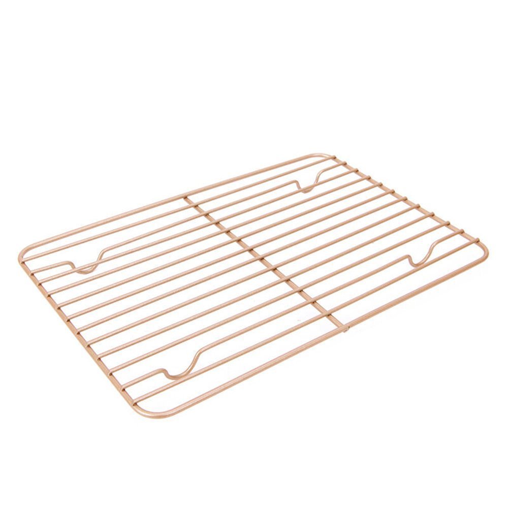 MyLifeUNIT Carbon Steel Baking Rack, Nonstick Cooling Rack for Baking, 8" x 12"