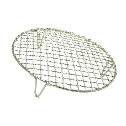 Turbokey Dia 11.6" Round Barbecue Grids Cross Wire Footed Steaming Stainless Steel Cooling Rack with 2" Height Legs Multi-Purpose Grill Wire Rack for Airfryer Instant Pot/Pressure Cooker (295mm/11.6")