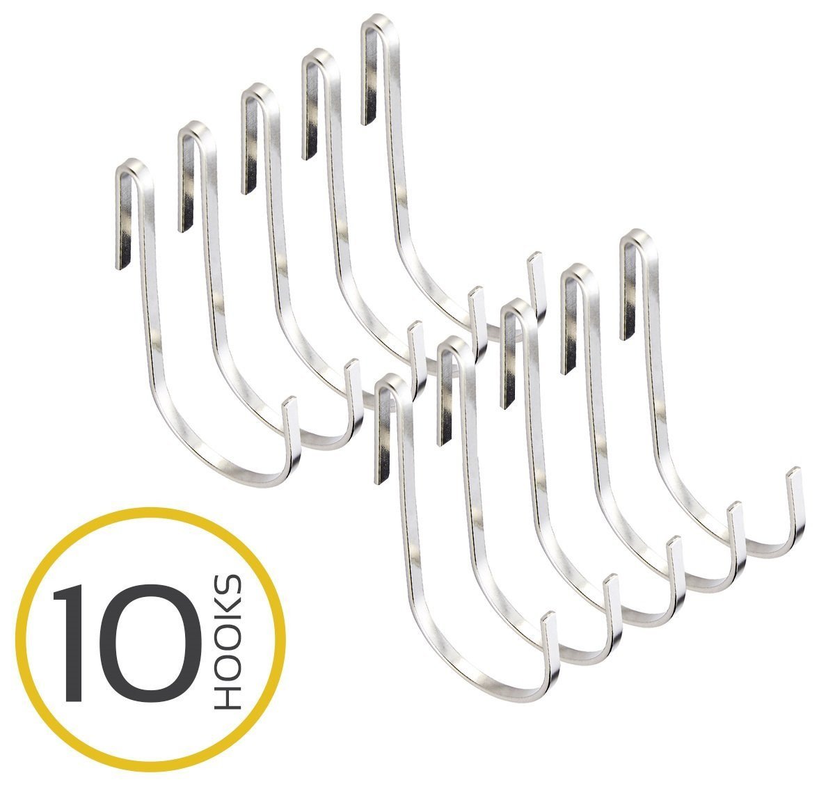 Hooks For Hanging - Kitchen Pot Racks S Hook 10 Pack Set