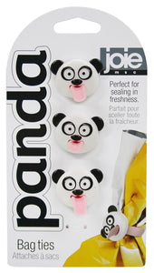 MSC International Joie Panda Bag Ties, Silicone, Set of 3, Bar