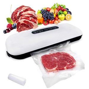 Food Saver Vacuum Sealer Machine, Automatic Vacuum Sealing System for Food Preservation, with Dry& Moist Food Modes, Storage Bags Starter Kit Air Suction Hose