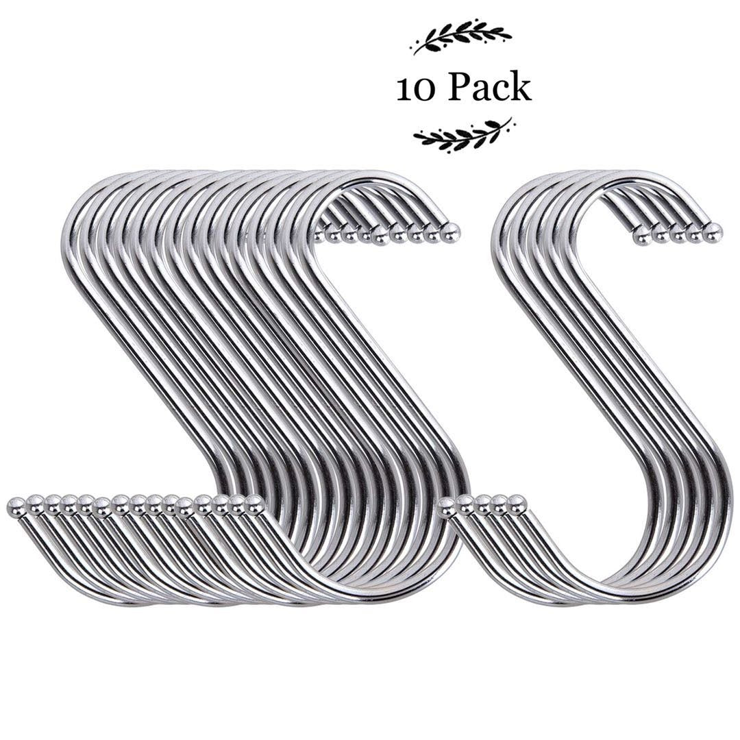 Donuts 30 Pack Kitchen Rack Hooks S Heavy Duty Stainless Steel Hooks for Hanging Towels Pots Pans Utensils Indoor Outdoor Garden