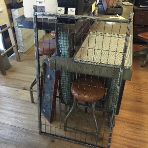 Rack, metal with open areas for a pot rack