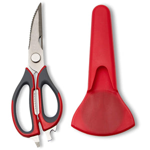 Kitchen Shears by Bobbi Jean's | Multi-Purpose Utility Scissors for Cutting, Scaling, Scraping, Peeling & Trimming