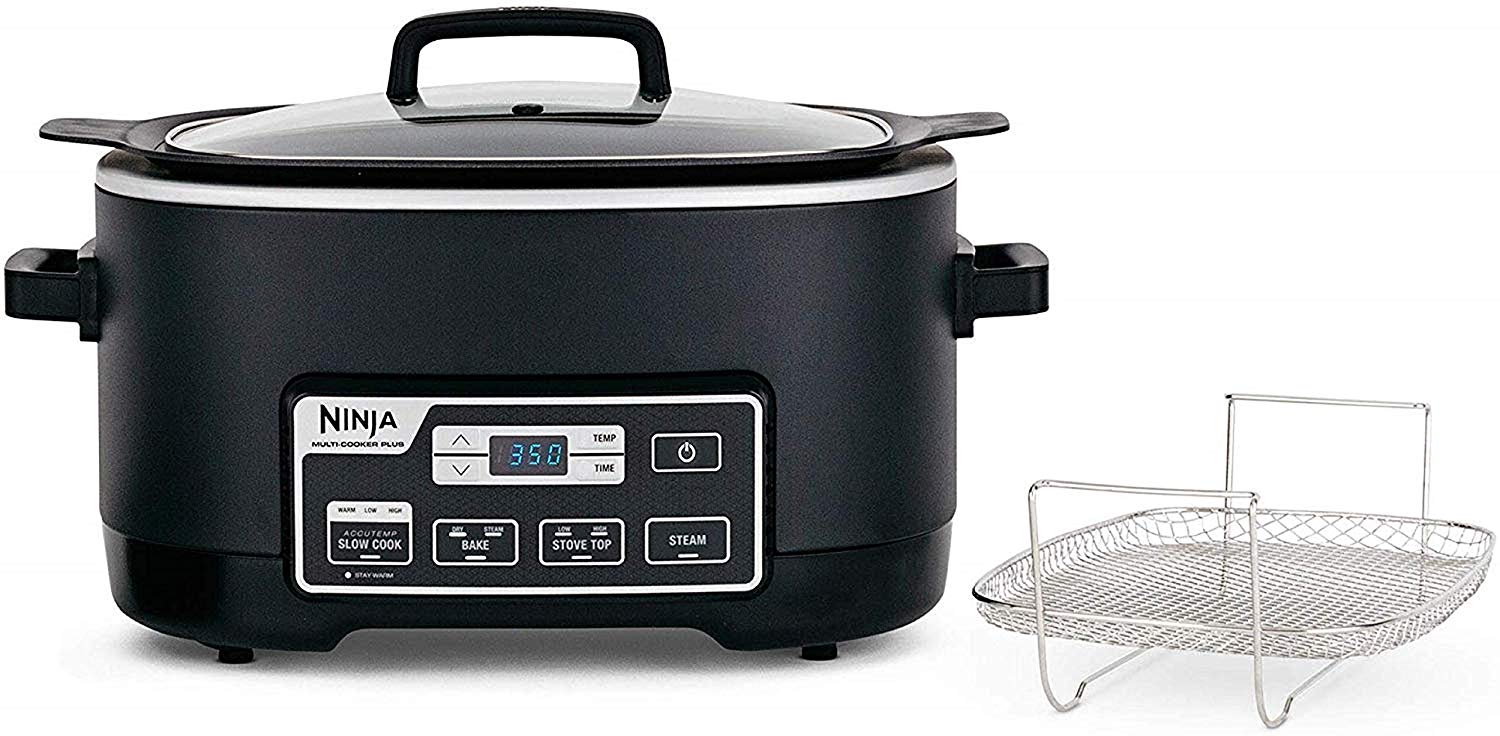 SharkNinja 842372111935 Ninja 6 Quart 3 in 1 Black Multi-System Slow Cooker (Renewed)