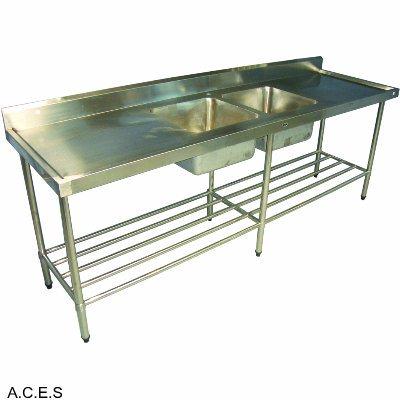 888 2.4M Double Sink Work Bench