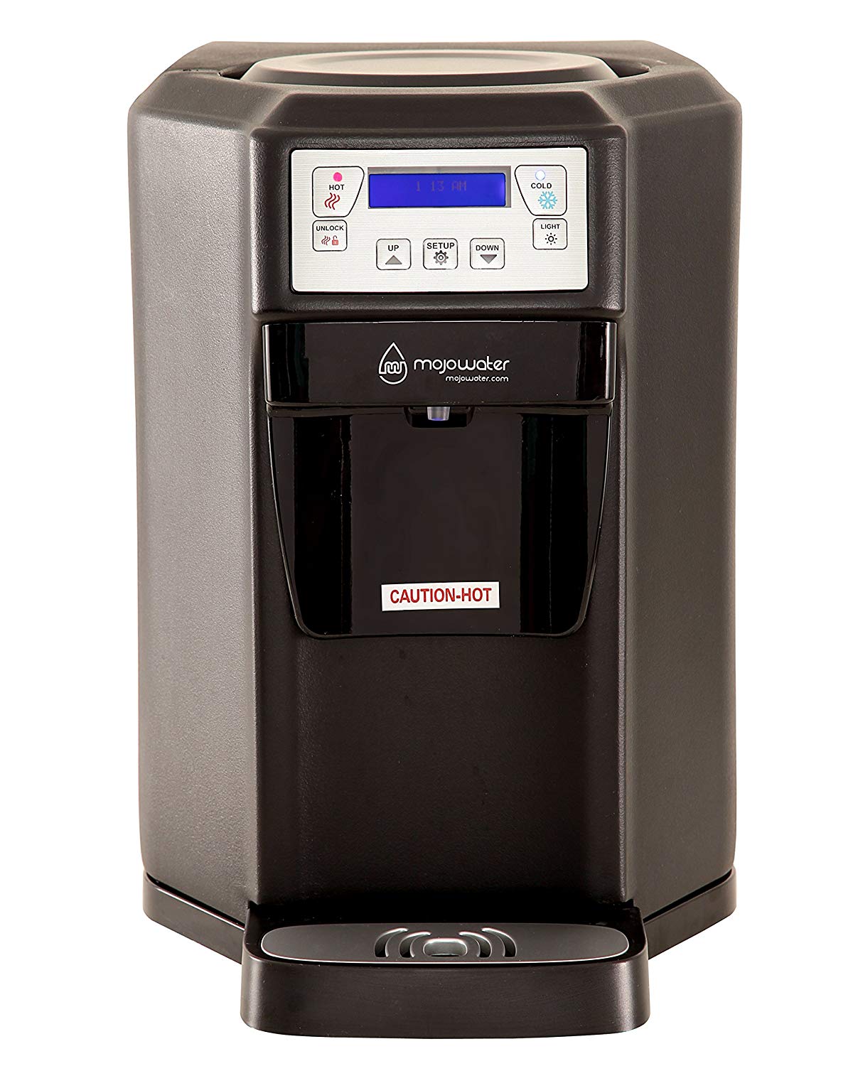 MOJO Water MINI2 Countertop “BottleLess” Water Purification Cooler with Water Filter and Installation Kit, 17.5 Inches Tall, M1-CT12, Black