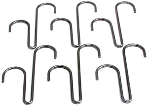 Enclume Double Level Hook, Set Of 6, Use With Pot Racks, Hammered Steel