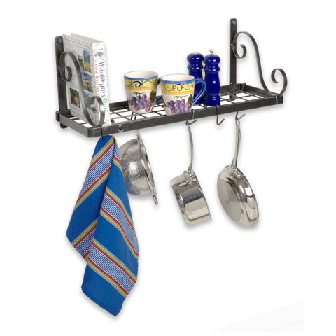 Scroll Arm Bookshelf Wall Rack - Enclume Design Products