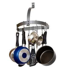 Rack It Up Half Moon Wall Rack w/ 8 Hooks - Enclume Design Products