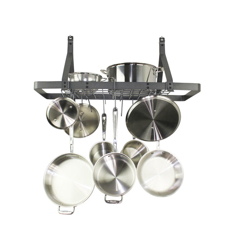 Rack It Up Rectangle Ceiling Rack w/12 Hooks - Enclume Design Products