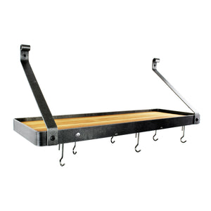 Gourmet Deep Bookshelf Wall Rack w Shelf